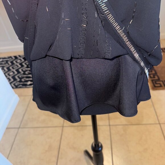 Vintage Chic & Modern Black Sequin Sleeveless Tank Top Formal Party Evening - Picture 8 of 8